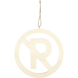 Sign, No parking, size 21,3 cm, thickness 0,9 cm, 1 pc [HOB-54454]