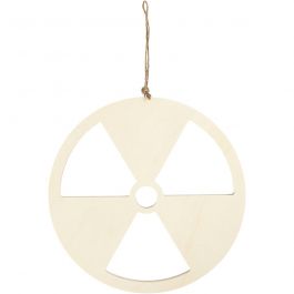 Sign, No nuclear power, size 21,3 cm, thickness 0,9 cm, 1 pc [HOB-54455]