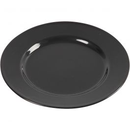 Side Plates, black, D 19 cm, 6 pc/ 1 box [HOB-55590]