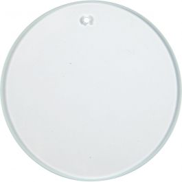 Glass Plate, Round, D 7 cm, thickness 3 mm, 10 pc/ 1 box [HOB-55802]