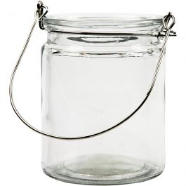 Lantern, H: 10 cm, D 7,6 cm, 2 pc/ 1 pack [HOB-55862]