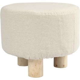 Footstool, H: 21,5 cm, D 26 cm, 1 pc [HOB-56119]