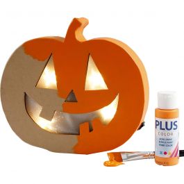 Pumpkin Light, H: 20 cm, D: 4 cm, W: 22 cm, 1 pc [HOB-56195]