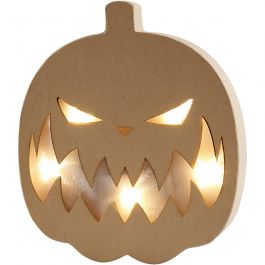 Pumpkin Light, H: 25 cm, D: 4 cm, W: 22 cm, 1 pc [HOB-56196]