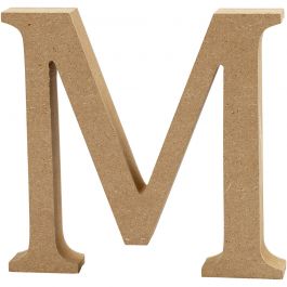 Letter, M, H: 13 cm, thickness 2 cm, 1 pc [HOB-56322]