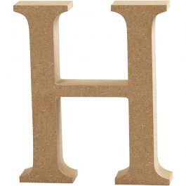 Letter, H, H: 8 cm, thickness 1,5 cm, 1 pc [HOB-56367]