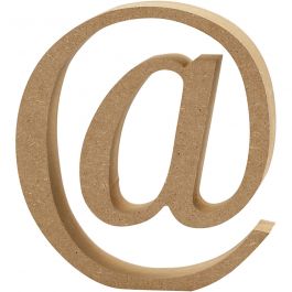 Symbol, @, H: 8 cm, thickness 1,5 cm, 1 pc [HOB-56390]