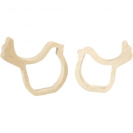 Chick Silhouettes, H: 13 cm, D: 2 cm, 2 pc/ 1 pack [HOB-56434]
