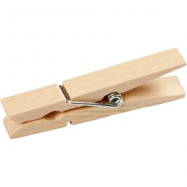 Clothes pegs, L: 48 mm, W: 6 mm, 50 pc/ 1 pack [HOB-564550]