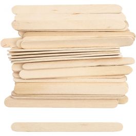 Ice lolly sticks, L: 11,5 cm, W: 10 mm, 30 pc/ 1 pack [HOB-564762]