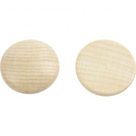 Wooden buttons, D 30 mm, thickness 6 mm, 150 pc/ 1 pack [HOB-56654]