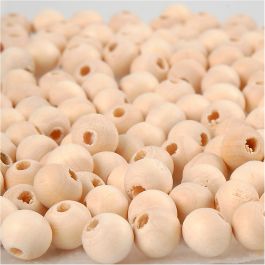 Wooden Bead, D 8 mm, hole size 2 mm, 100 pc/ 1 pack [HOB-566620]