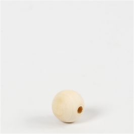 Wooden Bead, D 15 mm, hole size 3 mm, 20 pc/ 1 pack [HOB-566660]