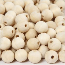 Wooden Bead, D 15 mm, hole size 3 mm, 500 pc/ 1 pack [HOB-56667]