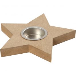 Tea Light Candle Holder, H: 18 mm, D 15 cm, 1 pc [HOB-56708]