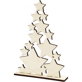 Christmas Tree, H: 29,8 cm, D: 4 cm, W: 21,5 cm, 1 pc [HOB-56923]