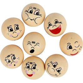Heads, light beige, D 20 mm, 16 pc/ 1 pack [HOB-57094]