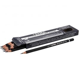Art Design Drawing Pencils, D 6,9 mm, hardness 4B, lead 1,8 mm, 12 pc/ 1 pack [HOB-57804]