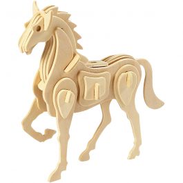 3D Construction figure, horse, size 18x4,5x16 cm, 1 pc [HOB-57856]