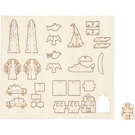 Self-assembly Figures, everyday, L: 15,5 cm, W: 17 cm, 1 pack [HOB-57881]