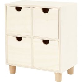 Chest of Drawers, H: 23 cm, D: 11,5 cm, W: 20 cm, 1 pc [HOB-57945]