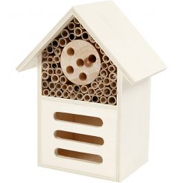 Insect and butterfly hotel, H: 18 cm, D: 9 cm, W: 14 cm, 1 pc [HOB-57963]
