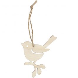 Bird, H: 9 cm, W: 6,5 cm, 5 pc/ 1 pack [HOB-57969]