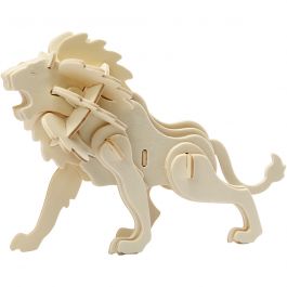 3D Construction figure, lion, size 18,5x7x7,3 , 1 pc [HOB-580506]