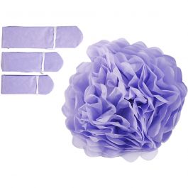 Tissue Pompons, purple, D 20+24+30 cm, 16 g, 3 pc/ 1 pack [HOB-590005]