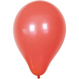 Balloons, red, round, D 23 cm, 10 pc/ 1 pack [HOB-59168]