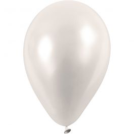 Balloons, off-white, D 23 cm, 10 pc/ 1 pack [HOB-592021]