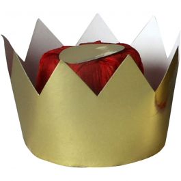 Queen's Crown, gold, H: 7 cm, D 9 cm, 1 pc [HOB-59230]