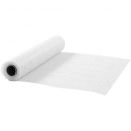 Table runners, white, W: 30 cm, 10 m/ 1 roll [HOB-593001]