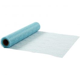 Table runners, turquoise, W: 30 cm, 10 m/ 1 roll [HOB-593011]