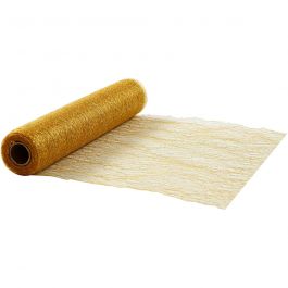 Table Runner, gold, W: 30 cm, net, 10m [HOB593019]
