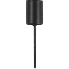 Candle holder, H: 9,5 cm, D 22,5 mm, 4 pc/ 1 pack [HOB-59327]