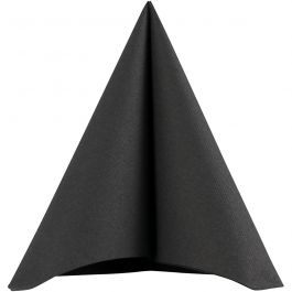 Table Napkins, black, size 40x40 cm, 60 g, 20 pc/ 1 pack [HOB-598002]