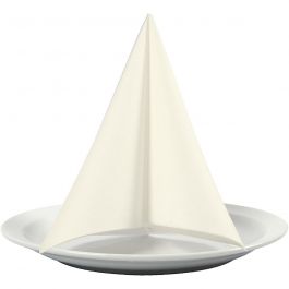 Table Napkins, off-white, size 40x40 cm, 60 g, 20 pc/ 1 pack [HOB-598021]