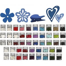 Wood decoration, assorted colours, Content may vary , 50 pack/ 1 pack [HOB-599999]