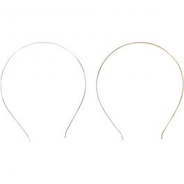 Hair band, L: 14 cm, W: 5 mm, 2 pc/ 1 pack [HOB-600984]