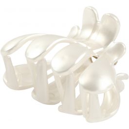 Hair Claw, mother-of-pearl, L: 60 mm, W: 38 mm, 2 pc/ 1 pack [HOB-600997]