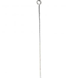 Eye Pins, silver-plated, L: 50 mm, 30 pc/ 1 pack [HOB-602040]