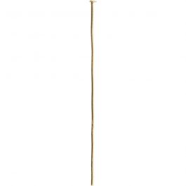 Head Pins, gold-plated, L: 50 mm, 30 pc/ 1 pack [HOB-602100]