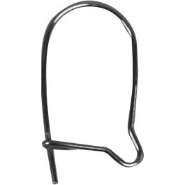 Ear Hanger, silver-plated, L: 15 mm, 200 pc/ 1 pack [HOB-603061]