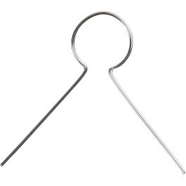 Hanging Ornaments, silver-plated, L: 22 mm, 50 pc/ 1 pack [HOB-603630]