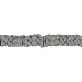 Clay Beads, grey, D 5-6 mm, hole size 2 mm, 145 pc/ 1 pack [HOB-61002]
