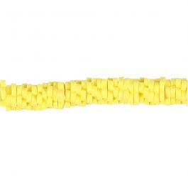 Clay Beads, yellow, D 5-6 mm, hole size 2 mm, 145 pc/ 1 pack [HOB-61005]