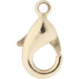 Carabiners, gold-plated, L: 10,1 mm, 100 pc/ 1 pack [HOB-61051]