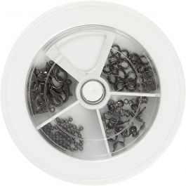 Jewellery Starter Kit, dark grey metallic, 1 set [HOB-61272]