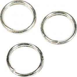 Split Ring, silver-plated, D 5 mm, 30 pc/ 1 pack [HOB-613420]